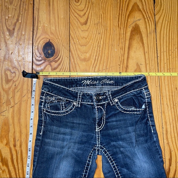 Miss Chic USA Jeans Size 5 Bedazzled gems - Picture 3 of 6